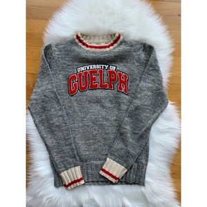 Vintage UofG Knitted Crewneck